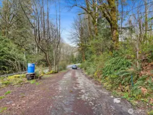 Back down the driveway