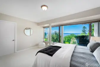 1 of 2 bedrooms on the lower level.