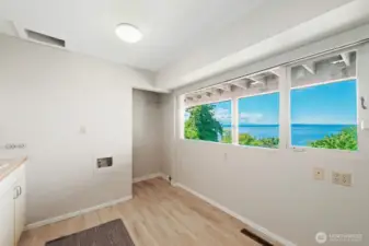 Even the laundry room has a view!