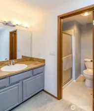 3/4 bath.