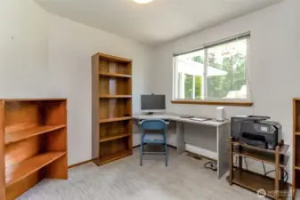 Third bedroom used as an office.
