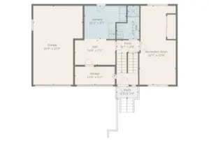 Floor Plan for lower level.
