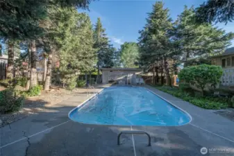 Looking S towards Pool House