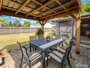 Anchored covered patio stay with home
