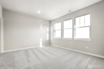 Nice to have a main floor bedroom for those that have difficulty navigating stairs. Photos are for representational purposes only. Some colors and finishes may differ.
