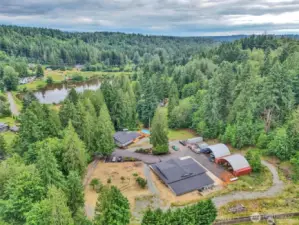 Tucked away on 4.37 private acres in a peaceful, wooded setting.