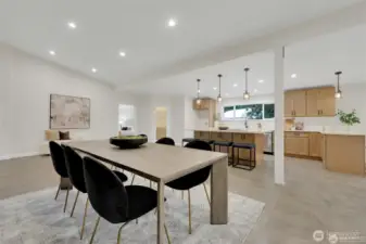 Spacious dining area, perfect for weeknight dinners or entertaining guests.
