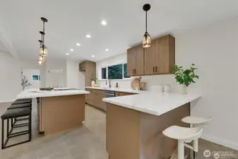 Ample counter space and storage make this kitchen a dream for any home chef.