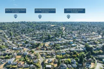 South View: Close to everyday essentials with Lakeridge Elementary School, Dimmitt Middle School, and quick connections to SeaTac International Airport.