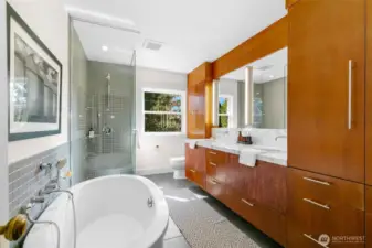 Spa-like primary ensuite bath