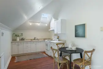 Third floor kitchen with eating space makes this suite completely self-contained and versatile