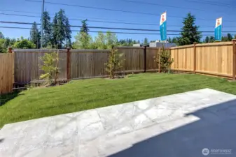 Large patio, fully landscaped