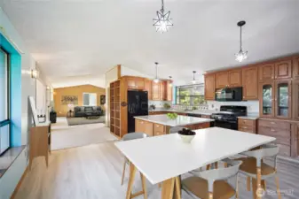 Eat in Kitchen - virtually staged.