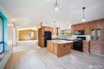 Eat-in kitchen.