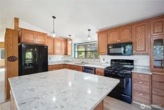 Beautiful granite counters.