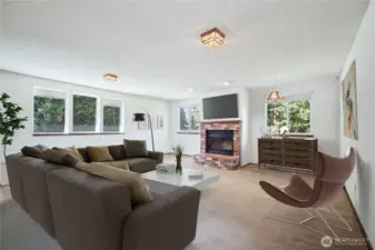 family room - virtually staged.