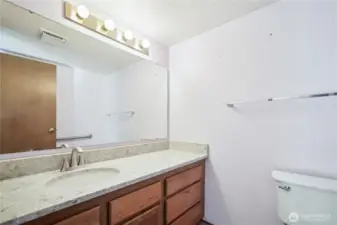 Updated powder room on main.