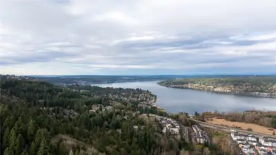 View from surrounding Cougar Mountain Regional Wildland Park