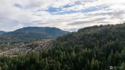 View from surrounding Cougar Mountain Regional Wildland Park