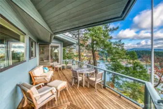 There are multiple decks for entertaining off the great room and each bedroom taking in the spectacular views.
