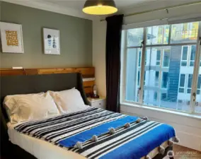 West-facing main floor bedroom.