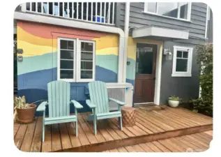 Lower deck off the ADU.