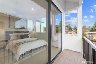 Level III Primary Bedroom with views and patio