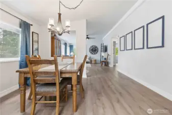 Open concept floor plan is perfect for entertaining.