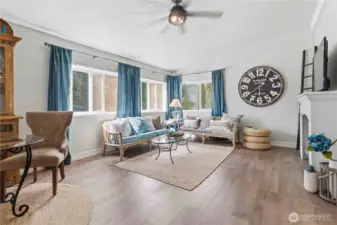 Plenty of room for everyone is the bonus family room.