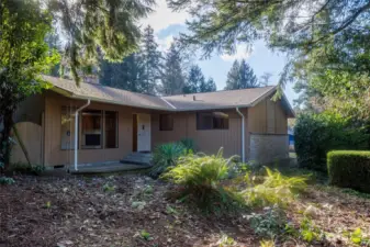 Cedar Siding, Brick Trim, Covered Patio