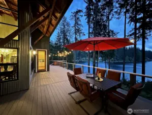 184 ft. of waterfront. New TimberTech deck. Situated on 1.07 acres. Gated entry.