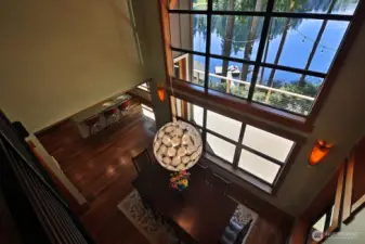 View from upstairs.