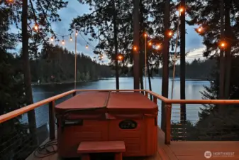 Evening setting.