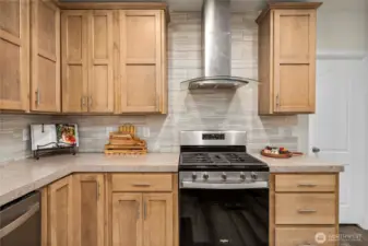 Propane gas stove.