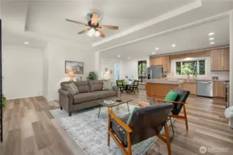 Beautiful easy care luxury vinyl flooring throughout entire home.