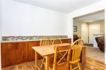 Eat-in dining area