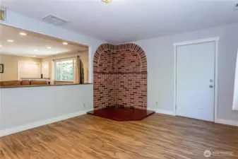 Ready for free standing fireplace