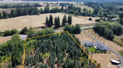 Outline is approximate of southerly portion of parcel