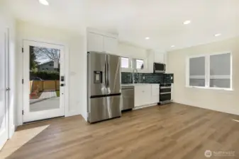 Entry with view of Kitchen