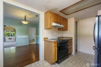 Kitchen Looking Out to Dining Room