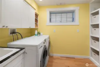 Laundry room with ample storage