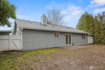 You can see the second shed behind this fence on the left.
