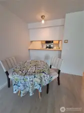 Dining Area with Breakfast Bar to kitchen