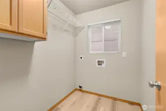 Large laundry room on main floor