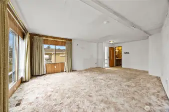 Bright light filled living room