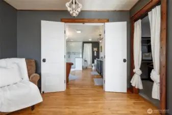 Doors to Primary Suite Bathroom