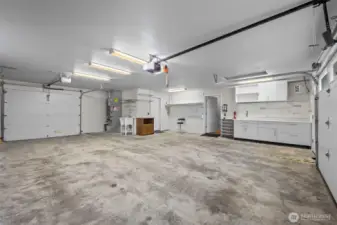 Door in back added for drive-through garage entry/exit.