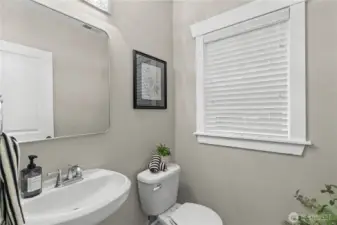 half bath on the main level