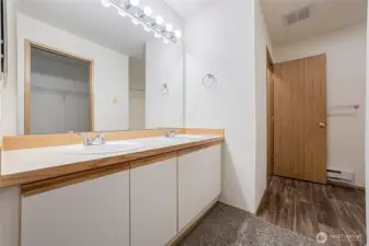 Primary Bathroom with dual sinks