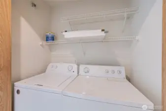 Full size Washer Dryer Included.